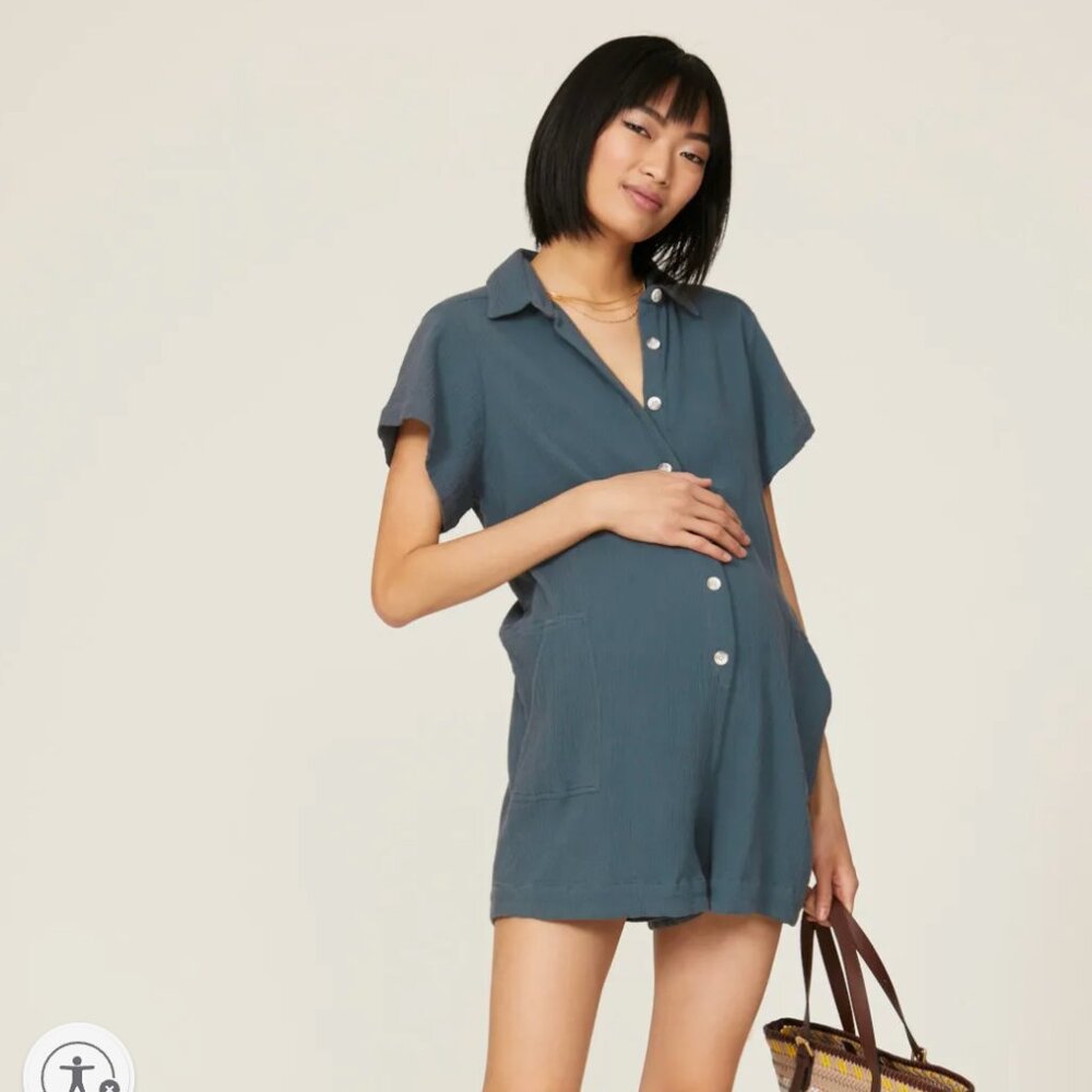 Hatch Lenora Romper - Size 1 (small maternity)